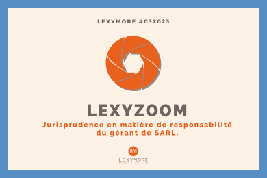 LEXYMORE NEWS : Jurisprudence en matière de responsabilité du gérant de SARL.